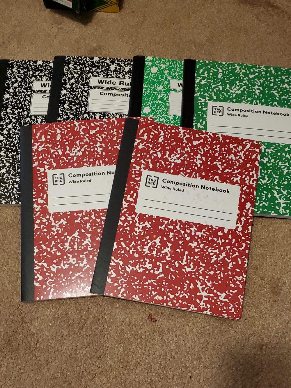 6 Composition Notebooks - Wide Ruled (Pack)